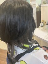 ヘアー バイ ミーズ(hair by Mii’s)&nbsp;#ウルフ　#ブルーブラック　#インナーグレー