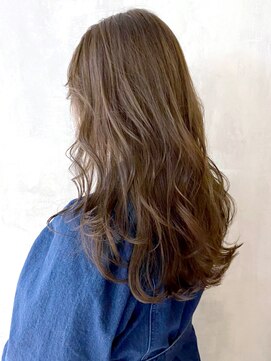 アイティーバイアルバム 藤沢店(IT by ALBUM) バレイヤージュロング_カーキグレージュマッシュ_ba321502