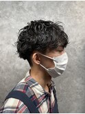 波巻きスパイラル 波巻きパーマ マッシュ メンズカット/葛西