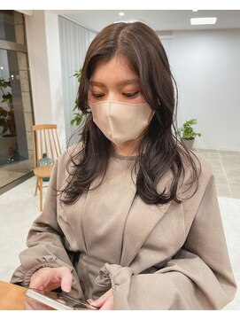 シンス(Since) 【大重】流れる前髪 ゆるっと 韓国風 コテ巻きスタイル