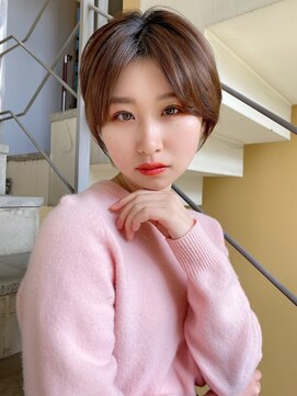 ロンド ストラーダ 心斎橋(Lond strada) ショート×ハイライト白髪ぼかし×シルキーベージュ[心斎橋]