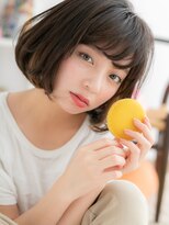 マカロン 会津若松店(macaron) 【macaron】斜めバング☆ふんわりボブパーマa