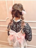 【着付け＋ヘアセット】ゆるふわ四つ編みツインテール