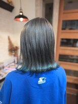 ボアップ 京橋店(boappu)&nbsp;#裾カラー#グレー#シルバー#水色#ターコイズブルー#ハイトーン