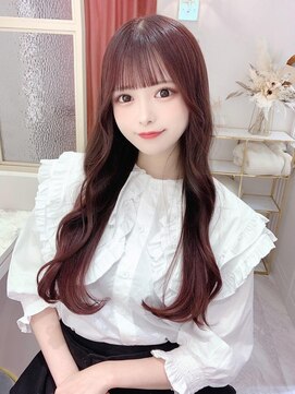 ランド 原宿表参道(LAND) 前髪カットがかわいい☆ブリーチなしでもできるピンクカラー☆