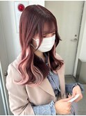ピンクブラウン×インナーピンク♪