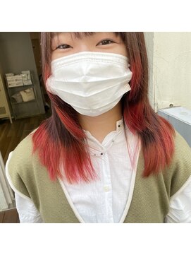 テーラヘアー 幕張本郷店(TELA HAIR) ポイントカラー☆レッド