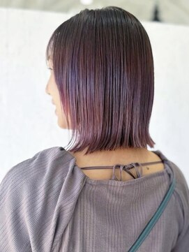 ザヘアメイクシェア(THE -HAIR MAKE SHARE-) 艶カシスぷつっとボブ☆20代30代にオススメ