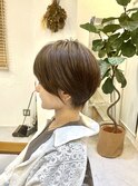 ショートボブ髪質改善白髪ぼかし