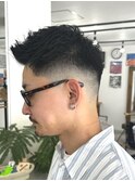 スパイキーショート◎スキンフェード◎フェード◎富士吉田