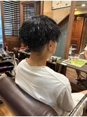 波巻きパーマ
