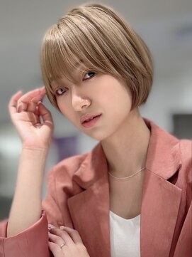 エアー 横浜(AIR) 【長谷川】ブロンドショートボブ/メルティーカラー
