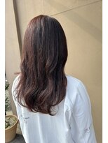 ココカラヘアー ニコ(cococara hair nico)&nbsp;オレンジブラウン/ロングレイヤー/トリートメント/前髪あり