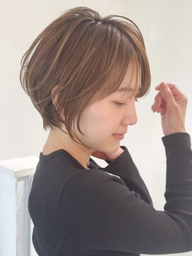 ロンドエニカ 大宮(Lond enika) ウェーブミディアム似合わせカットメルティカラーショート/大宮