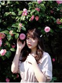 レイヤーカット／ナチュラル／モテ髪/銀座/ロングレイヤー