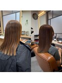 古川　大崎市　縮毛矯正　髪質改善　トリートメント　艶髪カラー