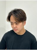 ミディアムレイヤーロングレイヤーカット顔周りオリーブベージュ