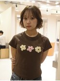 【加藤木麻彩】フレンチボブ×透明感カラー