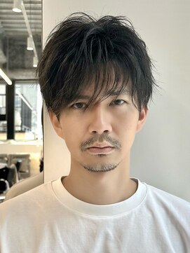 アビーファイブ(ABBEY 5) シースルーマッシュシースルーシースルーバングメンズヘアmen's