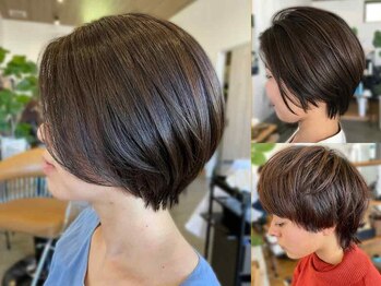 チルハウス(Chill-hus)の写真/前髪/顔周りでつくる360度完璧な小顔魅せショート/ボブ。カットで創る艶めく髪質改善へア[ショート]