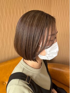 アイズ 渋沢(AIZU) ナチュラルハイライトボブ