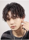 波巻きパーマツイスパセンターパート