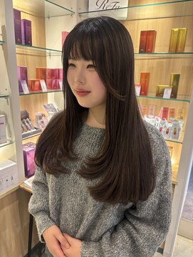 毛先ワンカールの簡単レイヤースタイル