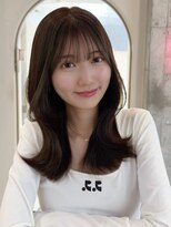 シーシンジュク 新宿南口(Sea shinjuku)&nbsp;ココアベージュ×レイヤー[小顔/黒髪/オリーブグレー]