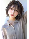 大人甘めウェーブショート
