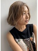 透け感ボブ