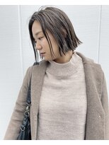 スティードトーキョー(Steed Tokyo)&nbsp;抜け感 × グレージュ × 切りっぱなしミニボブ【Steed/立川】
