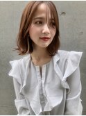 【EMMA GINZA】愛されマロンベージュくびれボブ【MARIA】