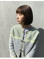 ハル ヘアスタジオ(haRu hair studio)&nbsp;ブリーチなしで透けるブラウンベージュ