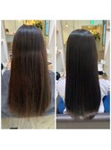 ２０代女性の髪質改善酸性ストレート【中目黒】