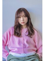 ヘアー アイス 御器所本店(HAIR ICI)&nbsp;20代30代大人可愛いシアーピンク透明感ウェーブ巻き髪