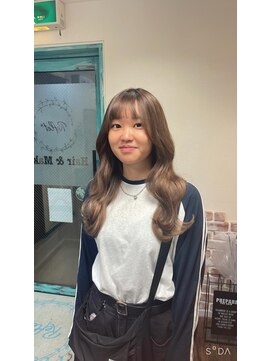 リエコー(RE'ECHO) エクステ付けたままカラー