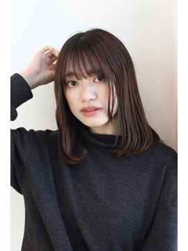ヘアーアンドメイク エクリ 不動前店(Hair&Make equri) 【不動前美容室】ミディアムヘアー・艶カラー