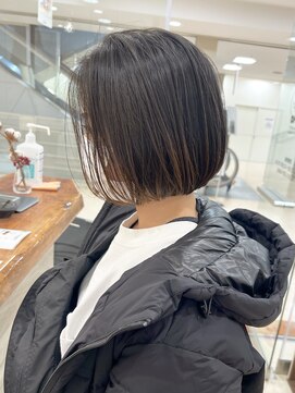 モリオ フロム ロンドン サッポロファクトリー店(morio FROM LONDON) 【morio】札幌ボブ 大人かわいいぱつっと前髪なしボブ