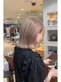 グレージュカラー透明感カラーオリーブカラー