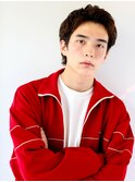<翁長孝輔>メンズかきあげアップバング無造作スタイリング