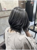 ウルフボブ　コントラスト　ハイライト★