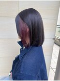 イヤリングカラー　春色ピンク　ダメージレスポイントブリーチ