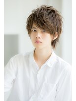 ユーフォリア 渋谷グランデ(Euphoria SHIBUYA GRANDE)&nbsp;束感ウルフ　フェザーショート　毛流れ　ミルクティカラーｋ