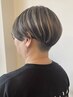 カット + 育てる部分ハイライト + 透明感カラー　￥19800 → ￥15400