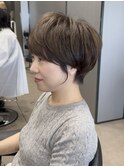 40代50代60代白髪マッシュショートボブ大人美人くびれ髪質改善