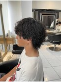 波巻きパーマ　波巻きスパイラルパーマ　海老名パーマ　メンズ