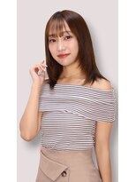 オフザリップヘアー(off the Lip hair)&nbsp;フェミニンシースルー前髪×艶ストレート