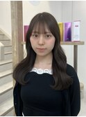 透け感グレージュ