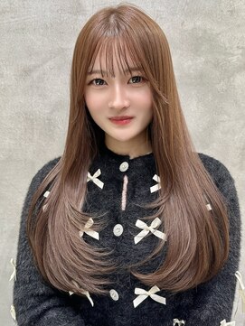 ロンドネートゥル 新潟(Lond naitre) 新潟／髪質改善／ダークアッシュ／ミディアムレイヤーカット