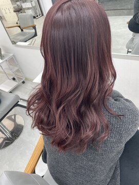 グラム 岡崎北店(gram) ブリーチなしのピンクブラウン♪
